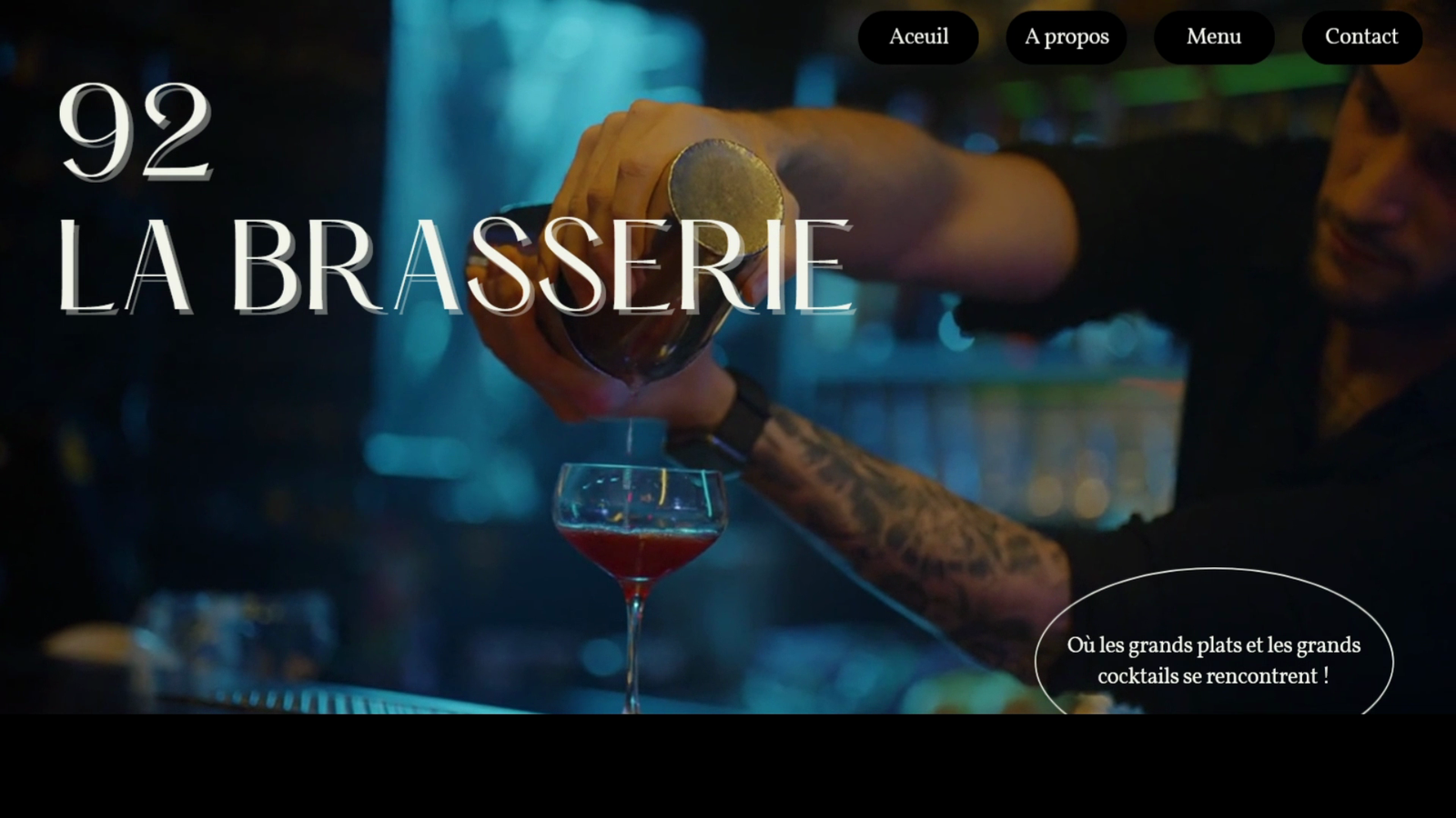 Template Brasserie - Aperçu